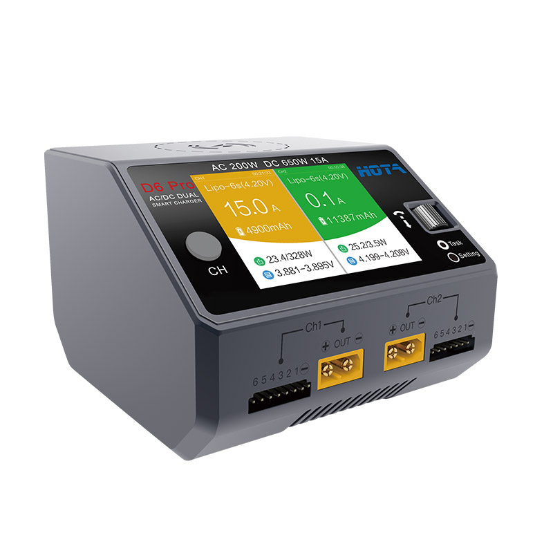HOTA D6 Pro AC 200W / DC 650W  - Hota D6 Pro Dual Lipo Charger review and price