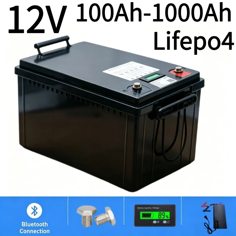 12V LiFePO4 Battery 100Ah-1000 - Lifepo4 12V 100Ah Bms Bluetooth review and price