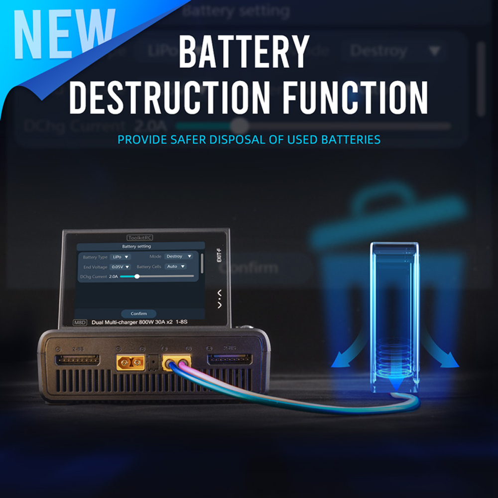 ToolkitRC M8D Smart Charger 2C - Toolkitrc M6Dac Smart Charger review and price