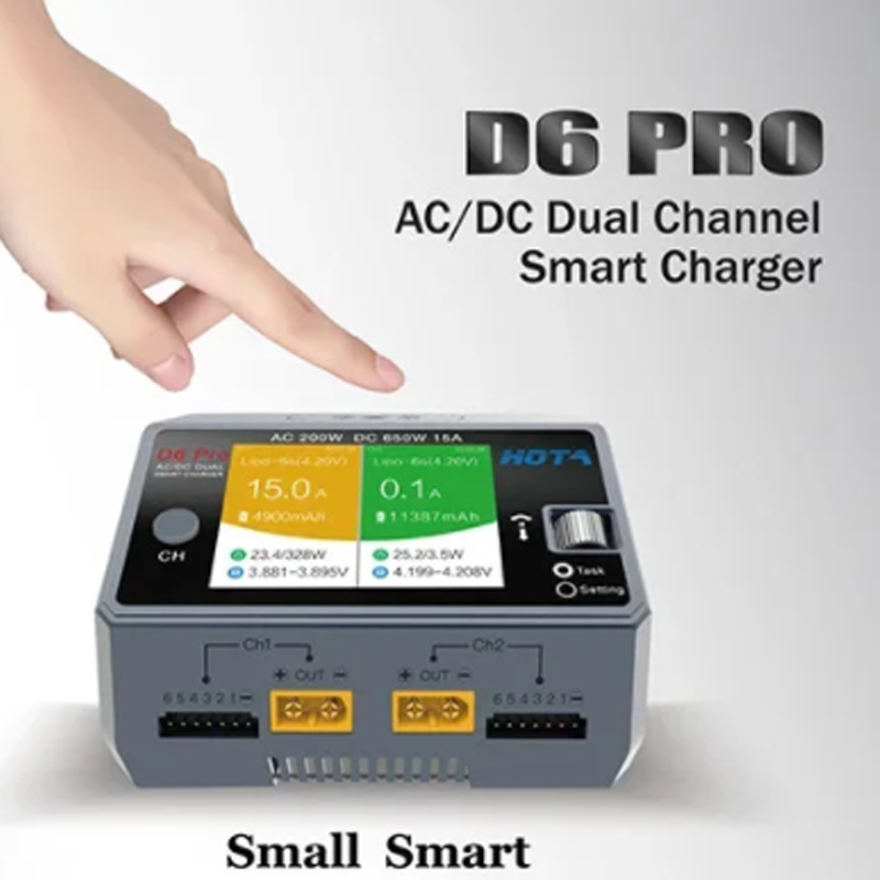 HOTA D6 Pro 200W AC/650W DC Du - Hota D6 Pro Dual Lipo Charger review and price