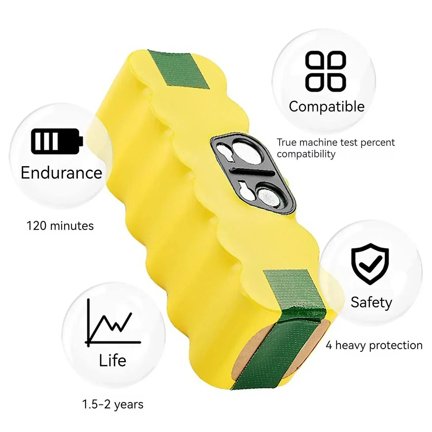 14.4V 5000mAh Robot Vacuum Cle - 4S Lipo Battery 14.8V 6000Mah review and price