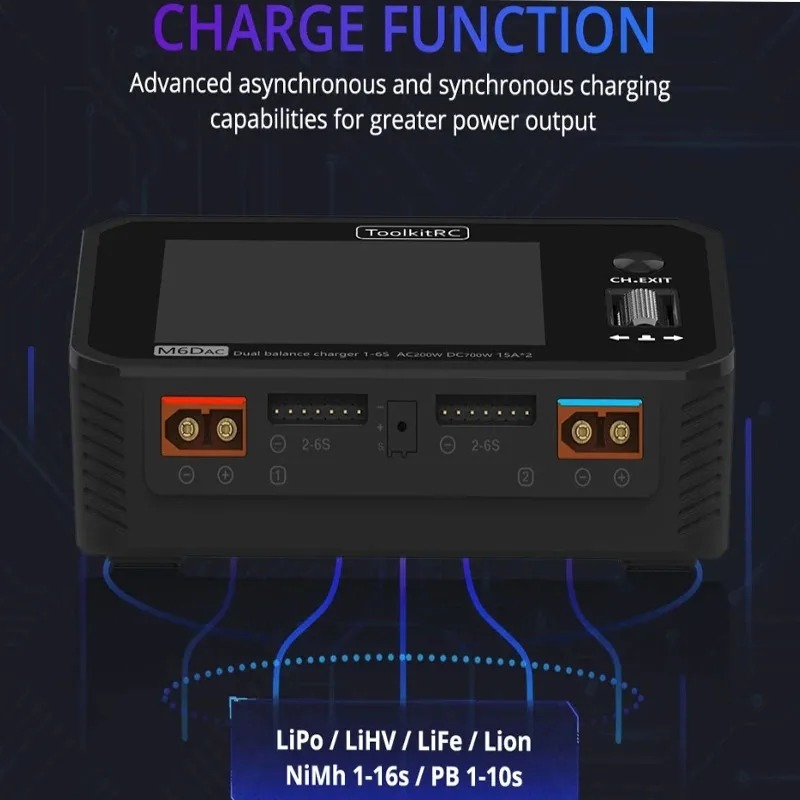 ToolkitRC M6DAC Dual Channel S - Toolkitrc M6Dac Smart Charger review and price