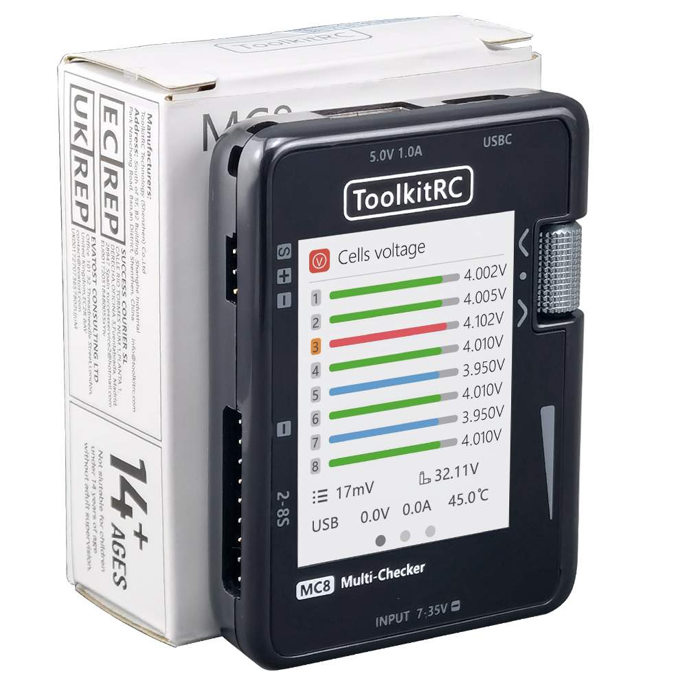 ToolkitRC MC8 Mini Size Cell C - Skyrc B6 Neo Smart Charger review and price